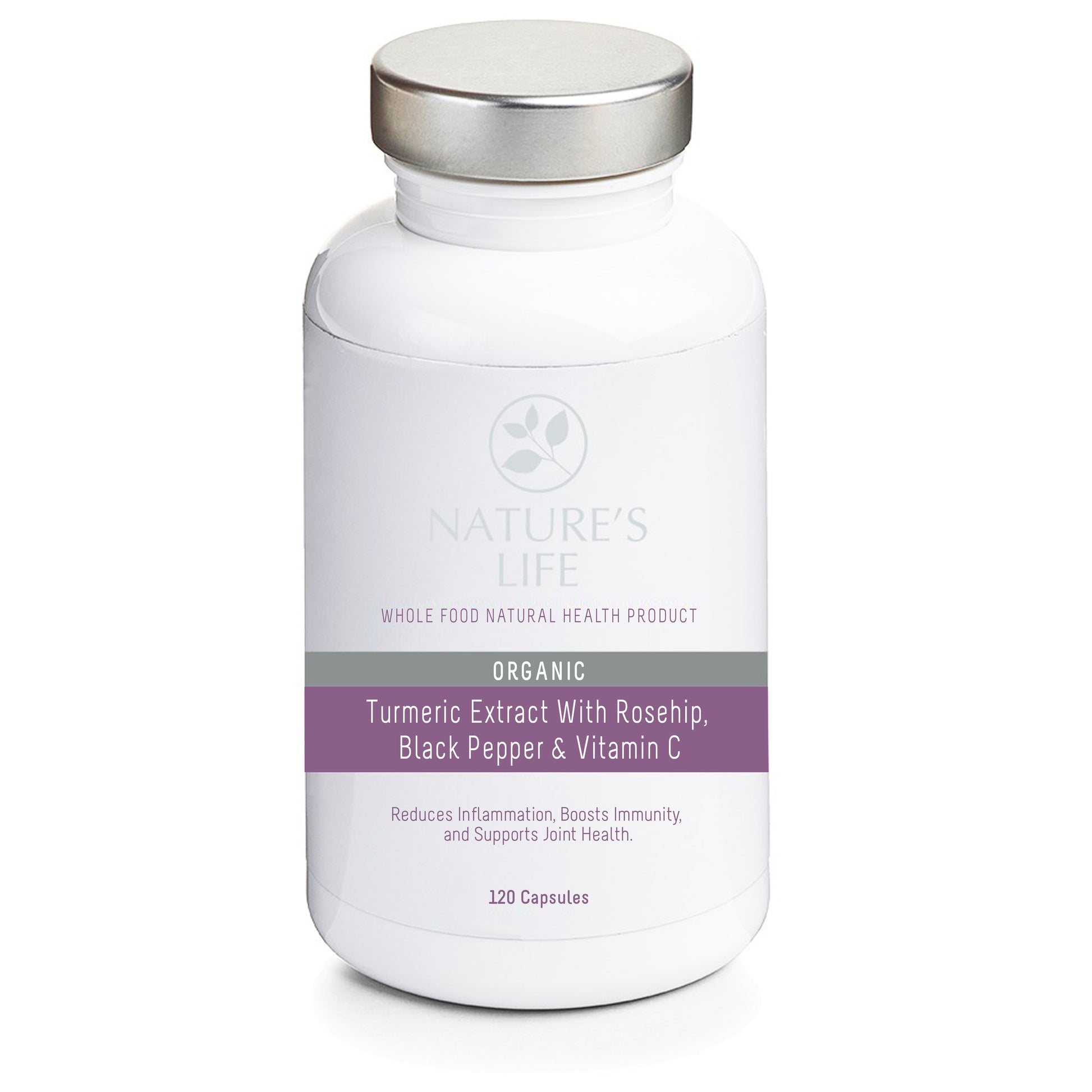 Nature's Life Organic Turmeric Extract with Rosehip, Black Pepper & Vitamin C